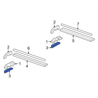 New OEM Genuine Acura, Right Roof Luggage Carrier Side Rail Gasket - Part # 75271S3VA00