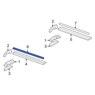 New OEM Genuine Acura, Front Roof Luggage Carrier Side Rail Insulator - Part # 75255S3VA00