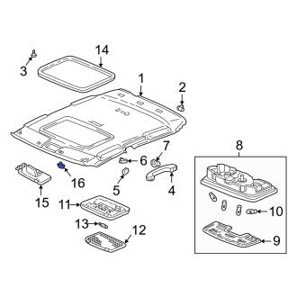 New OEM Genuine Acura, Sun Visor Holder - Part # 88217S01A01ZH