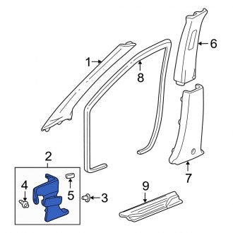 New OEM Genuine Acura, Right Kick Panel Trim - Part # 83111S3VA01ZD