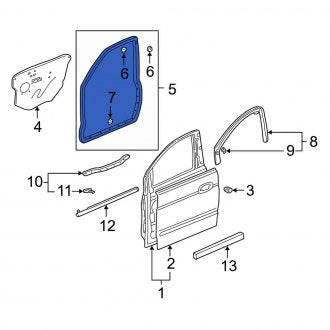 New OEM Genuine Acura, Front Right Door Seal - Part # 72310S3VA01