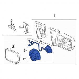 New OEM Genuine Acura, Front Left Door Mirror Drive Motor - Part # 76215S3VA01