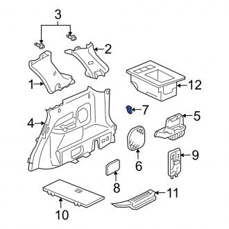 New OEM Genuine Acura, Rear Tie Down Hook - Part # 84618S0XA00ZH