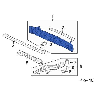 New OEM Genuine Acura, Rear Rear Body Panel - Part # 65750S3VA10ZZ