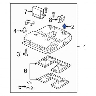 New OEM Genuine Acura, Headliner Clip - Part # 91560SAA003