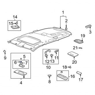 New OEM Genuine Acura, Sun Visor Light - Part # 83237SHJX01