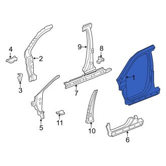 New OEM Genuine Acura, Left Uniside - Part # 04645STX305ZZ