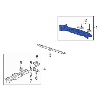 New OEM Genuine Acura, Rear Rear Body Panel - Part # 65750STXA00ZZ