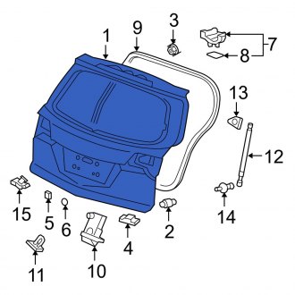 New OEM Genuine Acura, Rear Liftgate - Part # 68100STX315ZZ