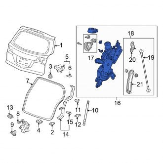 New OEM Genuine Acura, Tailgate Lift Motor - Part # 74961STX315