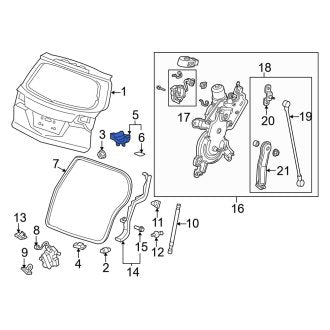 New OEM Genuine Acura, Rear Liftgate Hinge - Part # 84531STXA00ZB