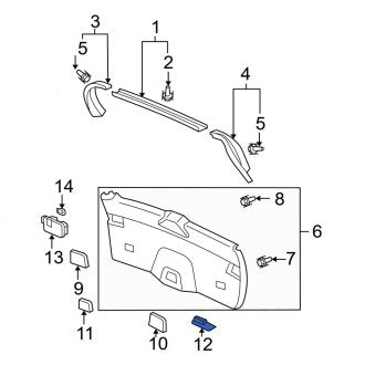 New OEM Genuine Acura, Rear Liftgate Latch Handle - Part # 84439STXA11ZA