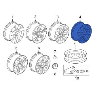 New OEM Genuine Acura, Wheel - Part # 42700TZ5A21