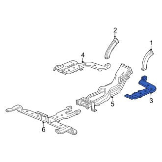 New OEM Genuine Acura, Right Lower Instrument Panel Air Duct - Part # 83331TRXA00