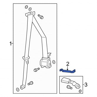 New OEM Genuine Acura, Rear Seat Belt Guide - Part # 82495TZ5A00