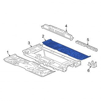 New OEM Genuine Acura, Rear Floor Pan - Part # 65551TRXA00ZZ