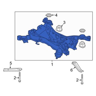 New OEM Genuine Acura, Rear Suspension Subframe Crossmember - Part # 50300TRXA01