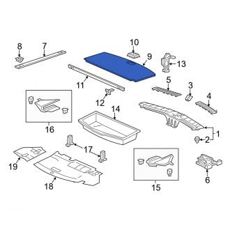 New OEM Genuine Acura, Rear Cargo Cover - Part # 84524TZ5A00ZB