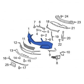 New OEM Genuine Acura, Front Upper Bumper Cover - Part # 04711TYSA00ZZ