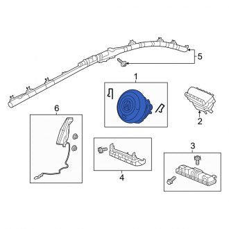 New OEM Genuine Acura, Steering Wheel Air Bag - Part # 77810TYAA91ZA