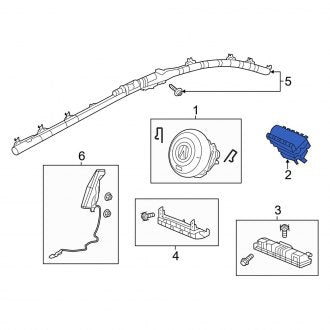 New OEM Genuine Acura, Upper Instrument Panel Air Bag - Part # 77820TYAA84