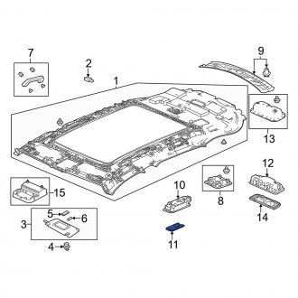 New OEM Genuine Acura, Map Light Lens - Part # 34401TJBA01