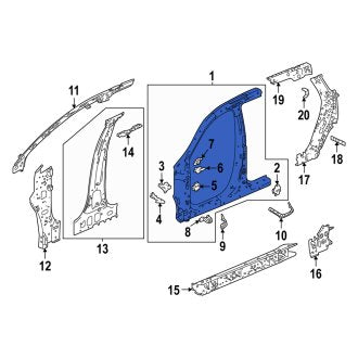 New OEM Genuine Acura, Right Inner Uniside - Part # 63120TYA305ZZ