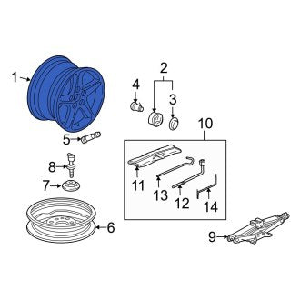 New OEM Genuine Acura, Wheel - Part # 42700S6MA03ZA