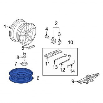 New OEM Genuine Acura, Wheel - Part # 42700S6MA83