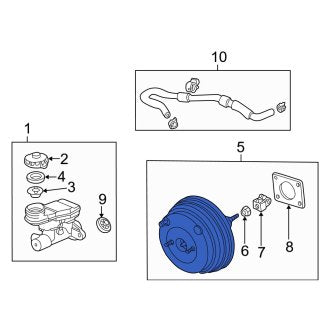 New OEM Genuine Acura, Power Brake Booster - Part # 01469S6MA00