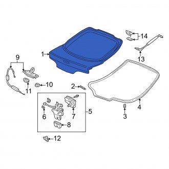 New OEM Genuine Acura, Rear Liftgate - Part # 68100S6M405ZZ