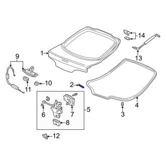 New OEM Genuine Acura, Liftgate Bump Stop - Part # 74829S5A000