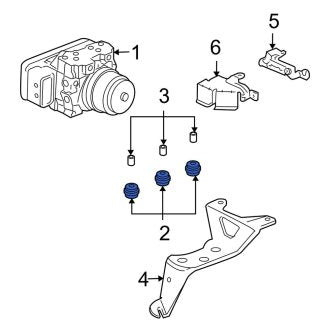 New OEM Genuine Acura, ABS Modulator Insulator - Part # 57101SDA003