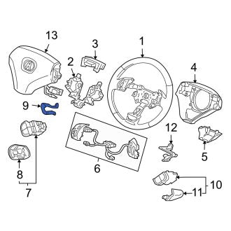 New OEM Genuine Acura, Steering Wheel Radio Controls Bracket - Part # 78517SDNA81