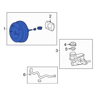 New OEM Genuine Acura, Power Brake Booster - Part # 01469SEAG02