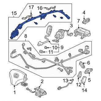 New OEM Genuine Acura, Right Curtain Air Bag - Part # 78800SECA71