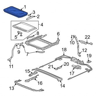 New OEM Genuine Acura, Sunroof Glass - Part # 70200SECA02