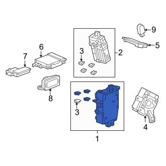 New OEM Genuine Acura, Right Fuse Box - Part # 38210TL2A13