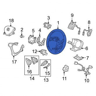 New OEM Genuine Acura, Steering Wheel - Part # 78501TL0A51ZD