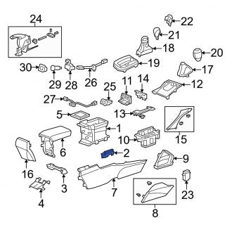 New OEM Genuine Acura, Right Console Bracket - Part # 83405TL0G01