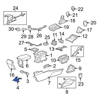 New OEM Genuine Acura, Rear Console Bracket - Part # 83426TL0G00