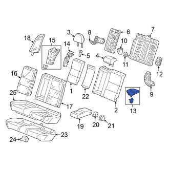 New OEM Genuine Acura, Rear Right Seat Belt Guide - Part # 82158TL4G01ZB