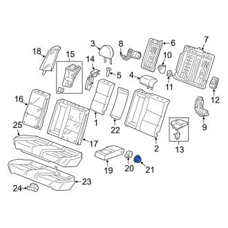 New OEM Genuine Acura, Rear Seat Armrest Bushing - Part # 82129TL4G00