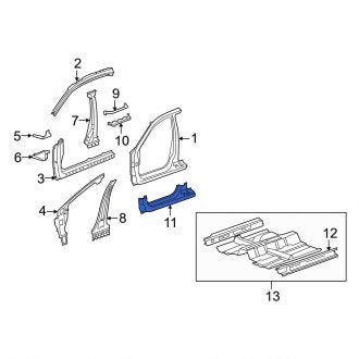 New OEM Genuine Acura, Left Rocker Panel - Part # 04641TL2A00ZZ