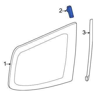 New OEM Genuine Acura, Quarter Panel Glass Clip - Part # 91512SWA003