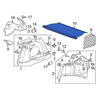 New OEM Genuine Acura, Rear Cargo Cover - Part # 84400TL4G12ZA