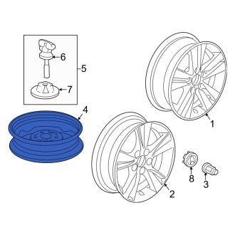 New OEM Genuine Acura, Wheel - Part # 42800T3RA90