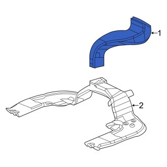 New OEM Genuine Acura, Upper Instrument Panel Air Duct - Part # 83332TX6A01