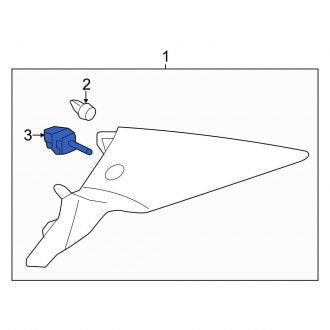 New OEM Genuine Acura, Quarter Panel Trim Panel Clip - Part # 91561TR0A01