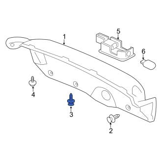 New OEM Genuine Acura, Deck Lid Trim Clip - Part # 90667TC0U01ZA